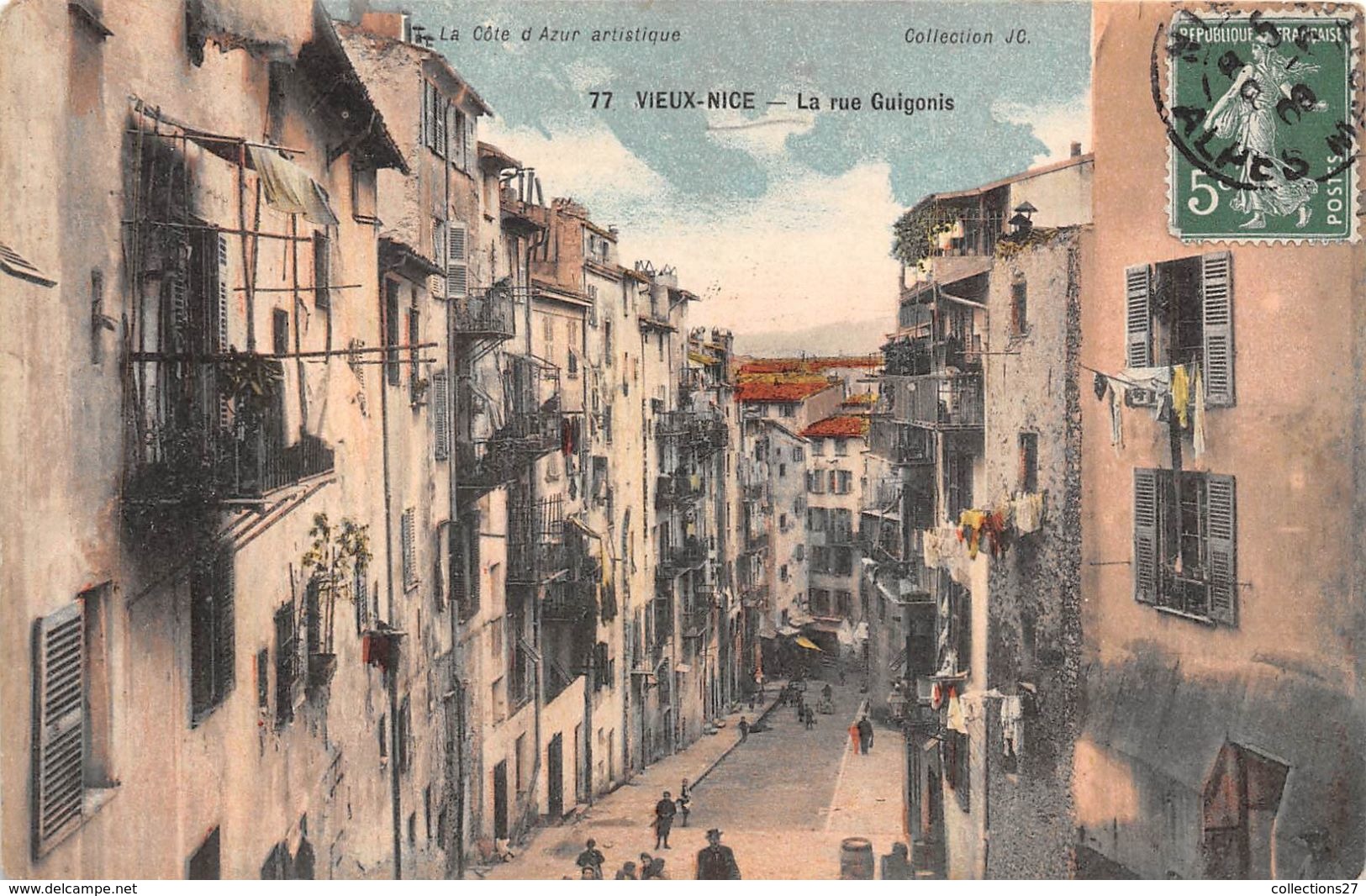 06-NICE- VIEUX NICE- LA RUE GUIGONIS - Szenen (Vieux-Nice)