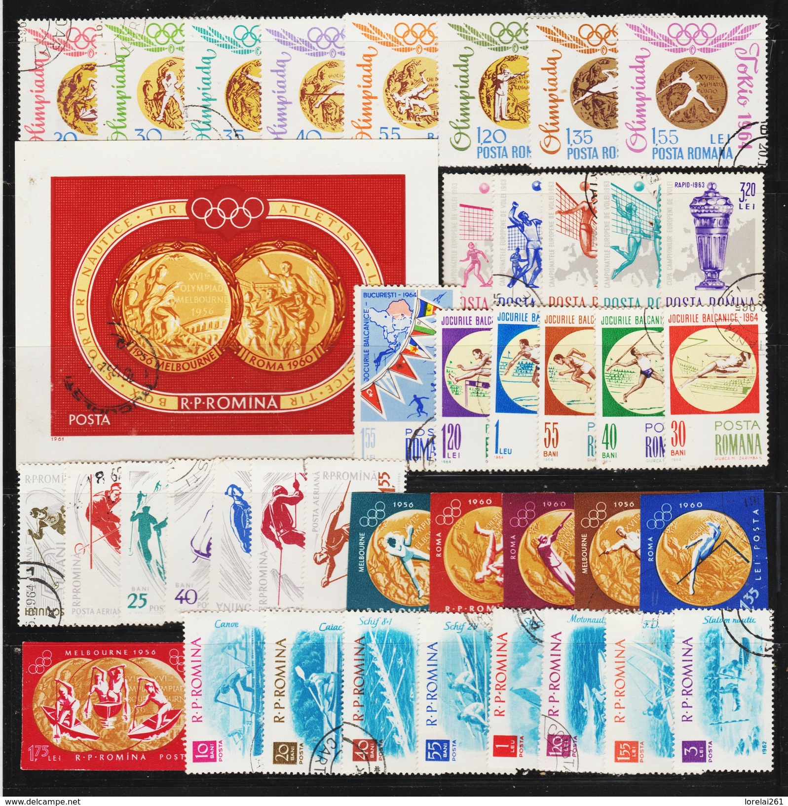 ROMANIA - 40 SPORT Postage Stamps (1) - Sammlungen (ohne Album)