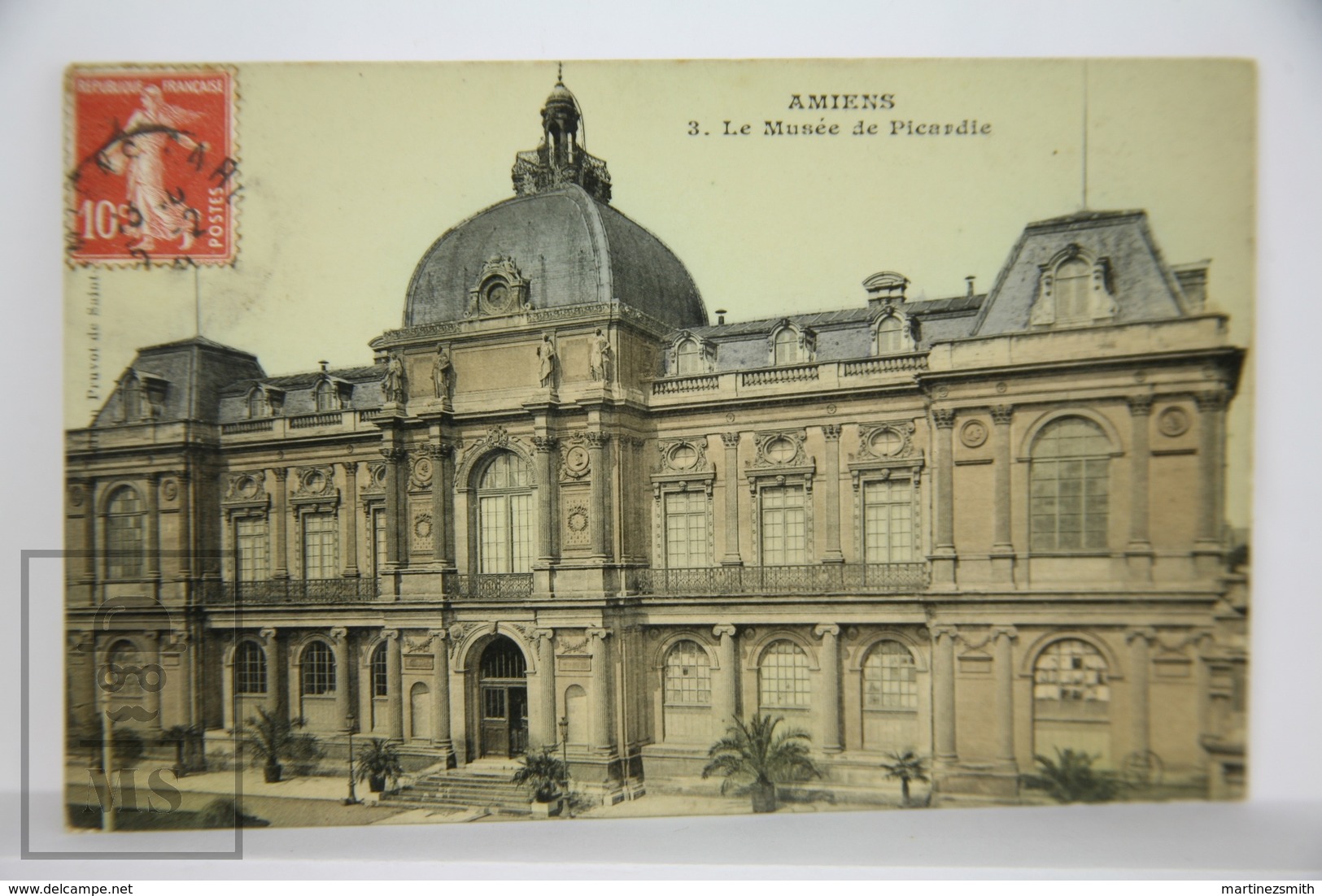 Old Real Photo Postcard France - Amiens - Le Musee De Picardie - Posted - Amiens