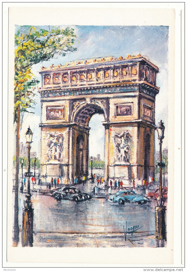 Arc De Triomphe - Peinture De Pedro Vargas - Editions Krisarts - Triumphbogen