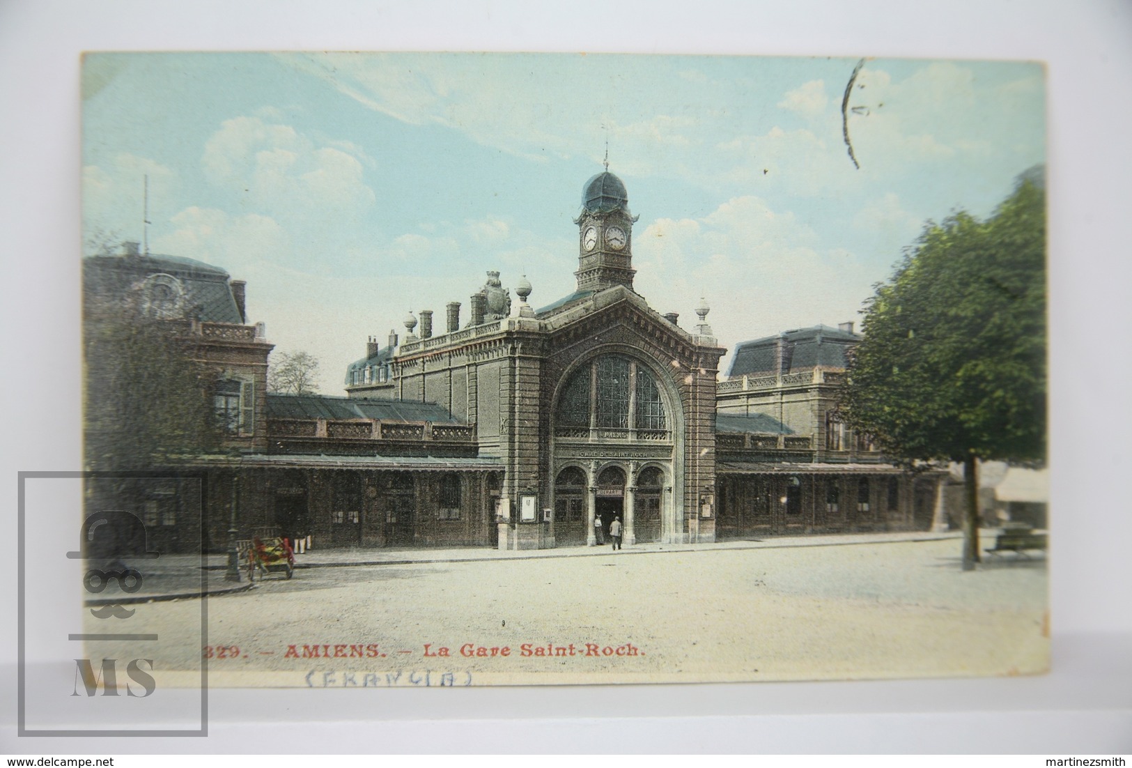 Old Real Photo Postcard France - Amiens - La Gare Saint Roch - Posted - Amiens