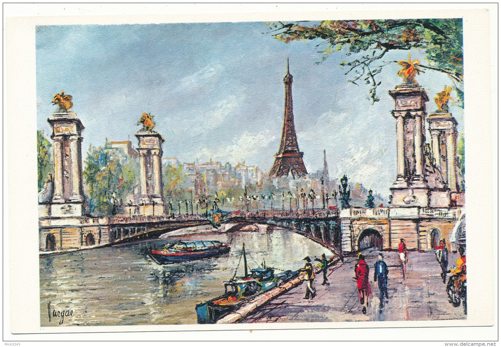 La Tour Eiffel - Peinture De Pedro Vargas - Editions Krisarts - Tour Eiffel