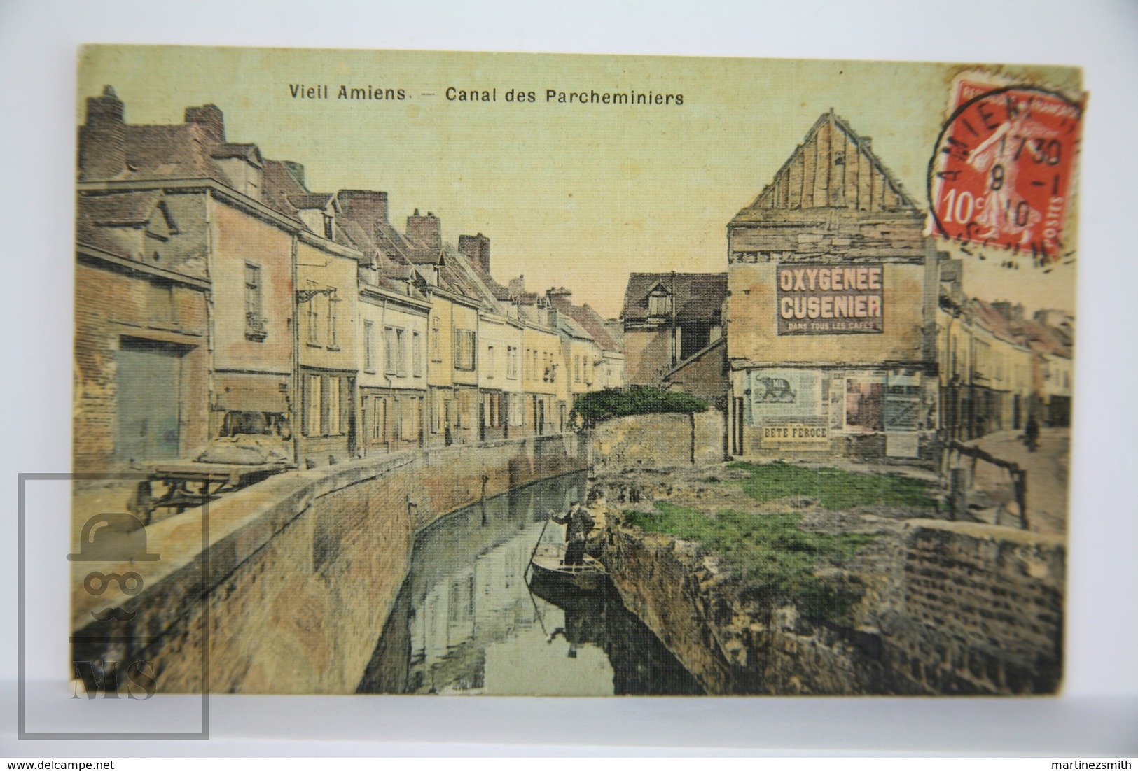 Old Postcard France - Vieil Amiens - Canal Des Parcheminiers  - Posted - Amiens