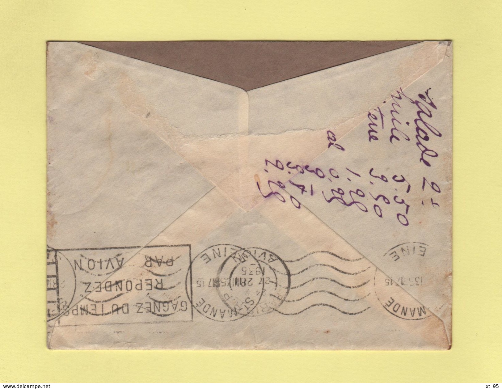 Senegal - Saint Louis - 1935 - Par Avion - Lettres & Documents