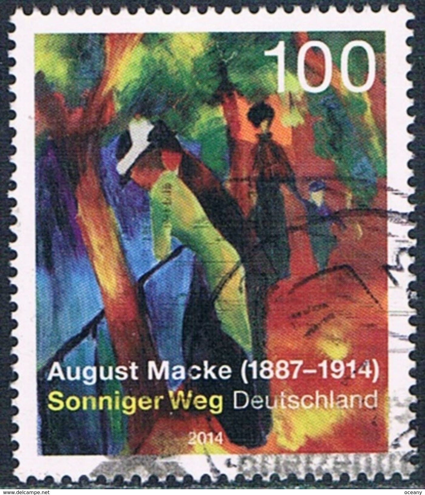 Allemagne Fédérale - August Macke, Peintre Allemand 2917 (année 2014) Oblit. - Gebraucht