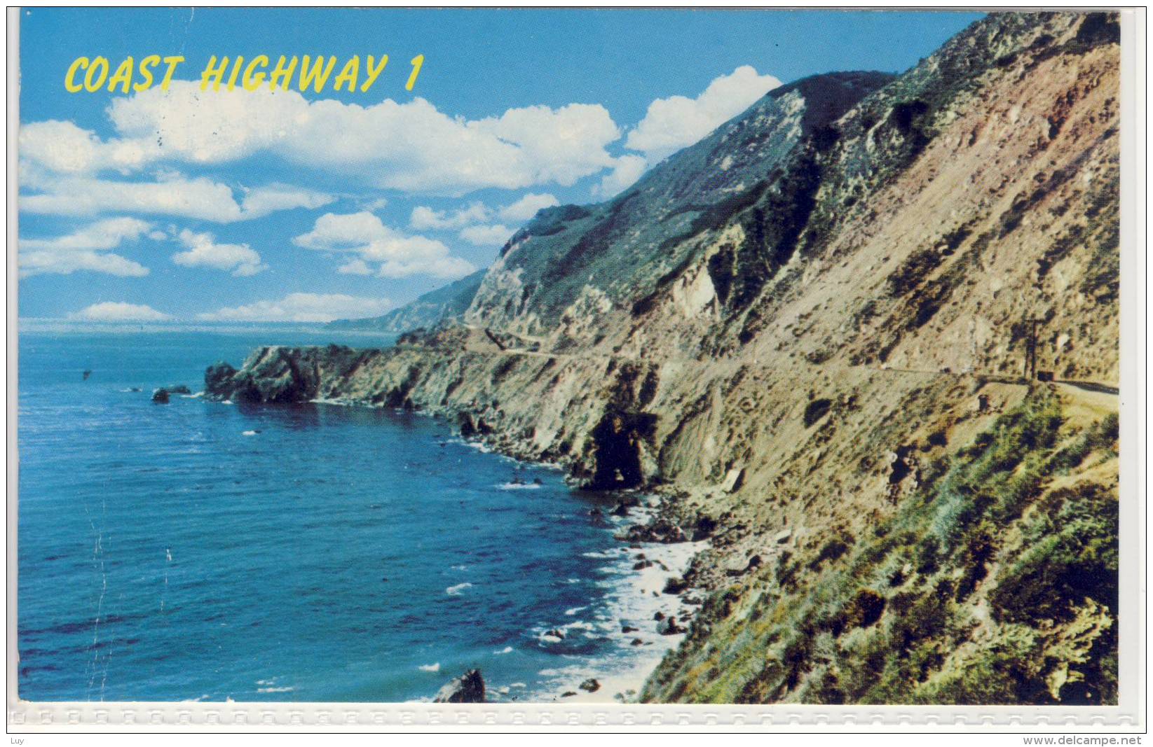 CALIFORNIA COAST HIGHWAY 1 - Shoreline In The Limekiln Creek Area, South Of Carmel And Big Sur - American Roadside