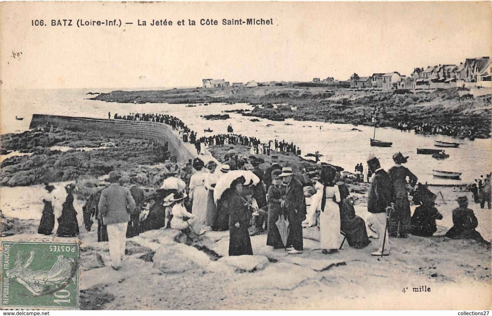 44-BATZ- LA JETEE ET LA CÔTE SAINT-MICHEL - Batz-sur-Mer (Bourg De B.)