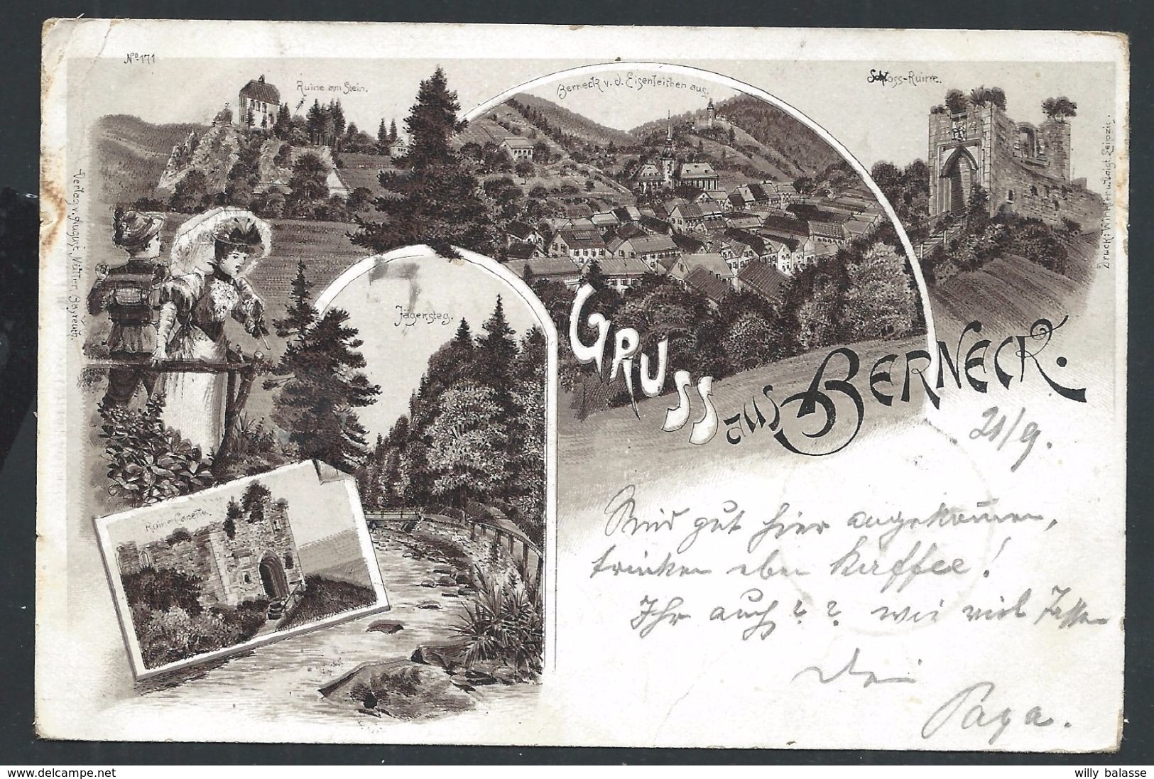 +++ CPA - Suisse - Switzerland - Hruss Aus BERNECK - 1898  // - Berneck