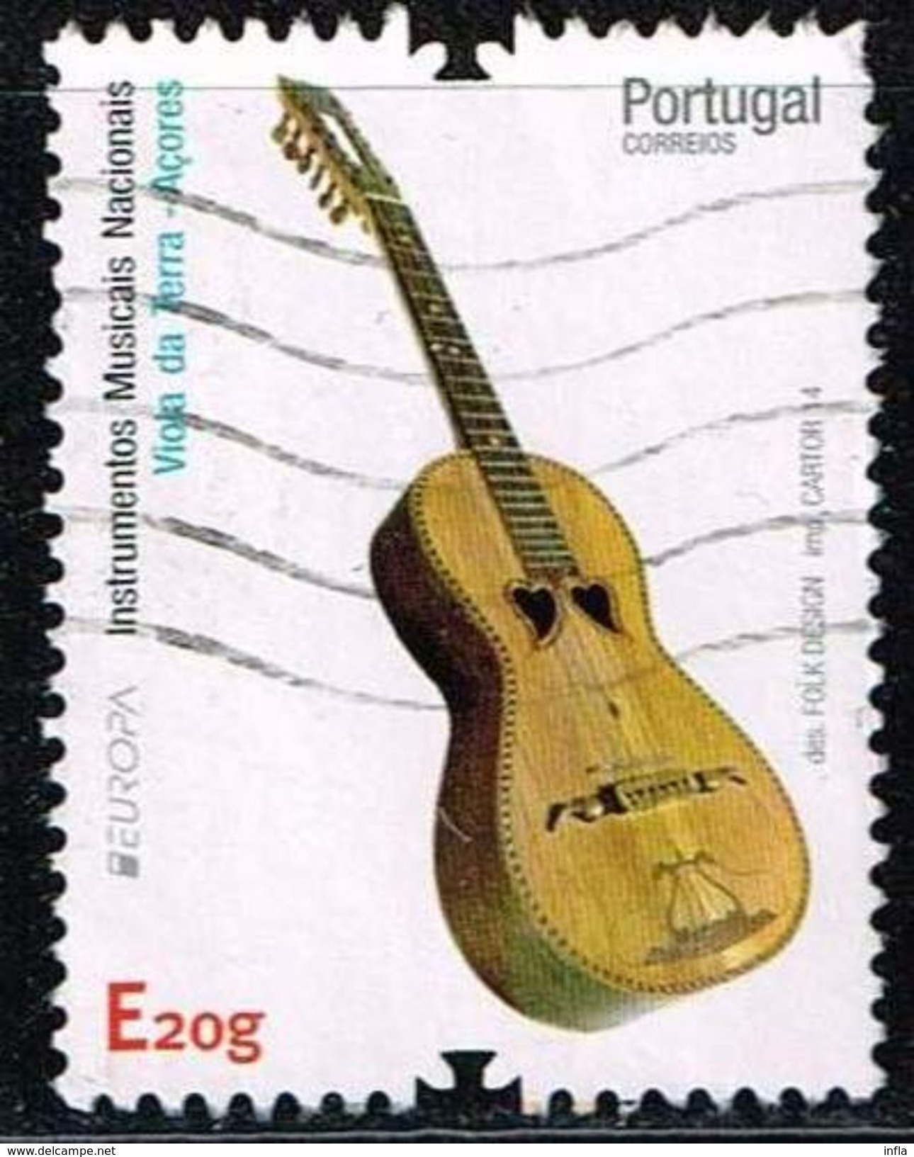 Azoren 2016, Michel# 594 O     Europa (C.E.P.T.) 2014 - Musical Instruments - Azores