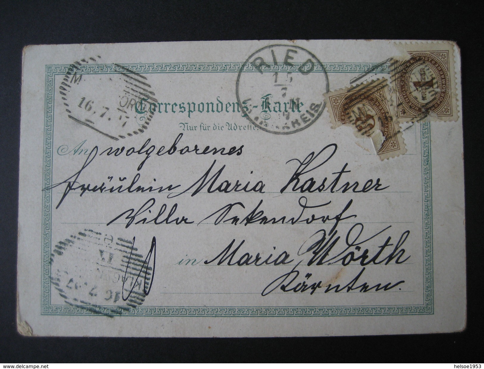 Österreich- AK Ried Im Innkreis, Litho 1897, Druck Regel & Krug Leipzig - Ried Im Innkreis