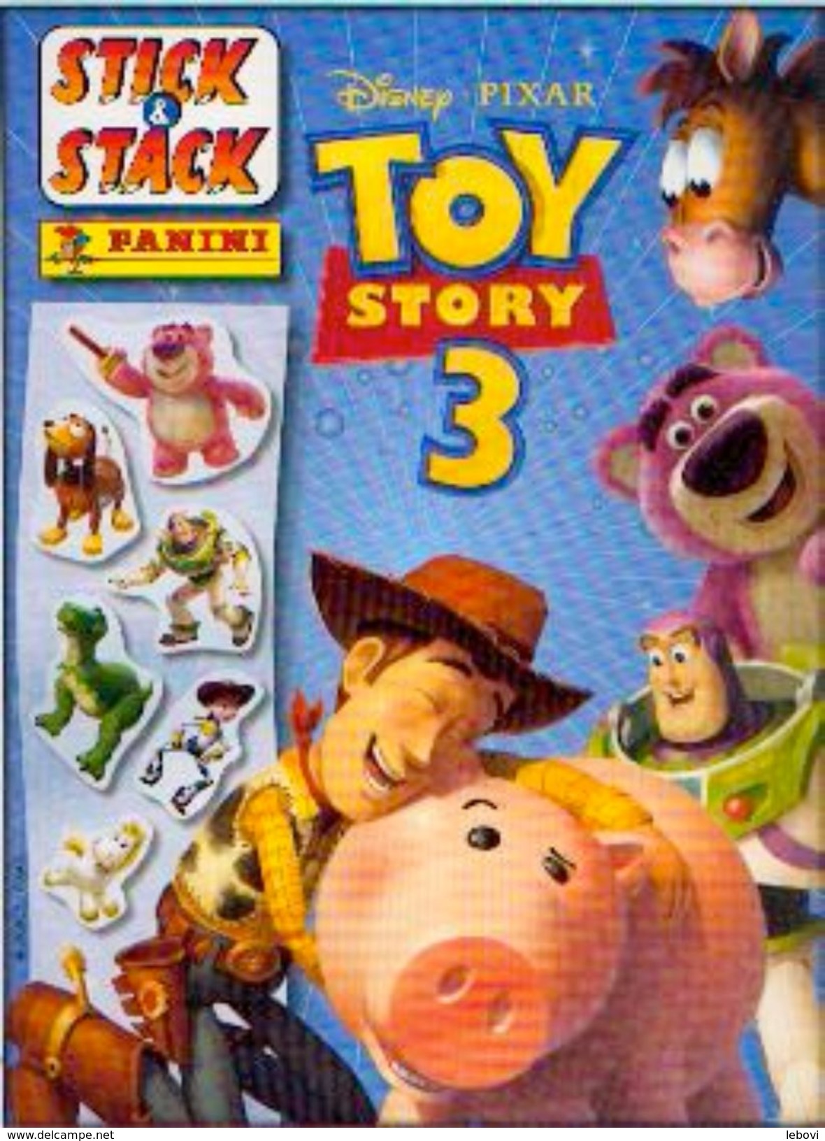 PANINI” « TOY STORY 3 »  - Album STICK & STACK Avec Stickers Repositionnables - Album & Cataloghi