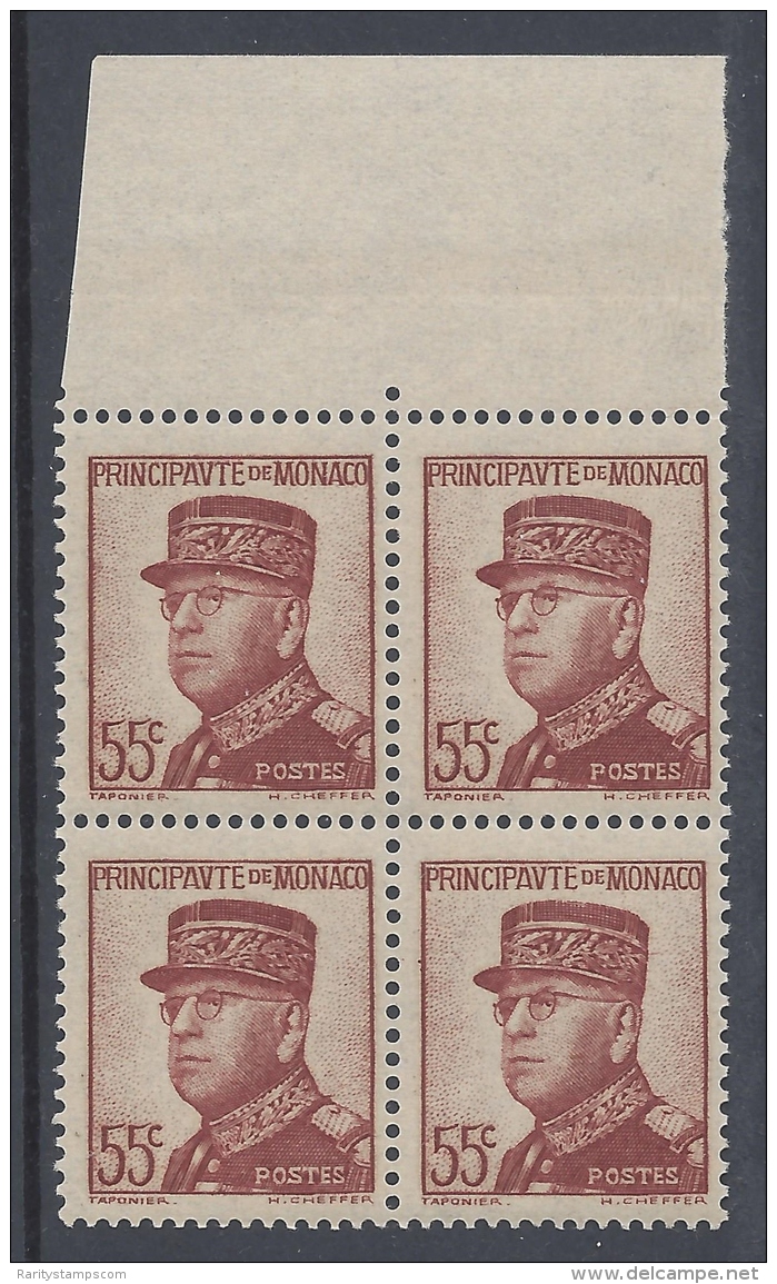 MONACO 1937 LOUIS II 55c N&ordm; 159 - Unused Stamps