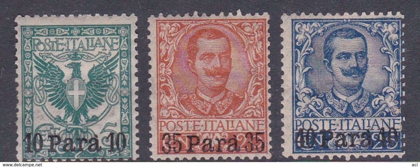 Italy-Italian Offices Abroad- Albania S4-6 1902 Set, Mint Hinged - Albanië