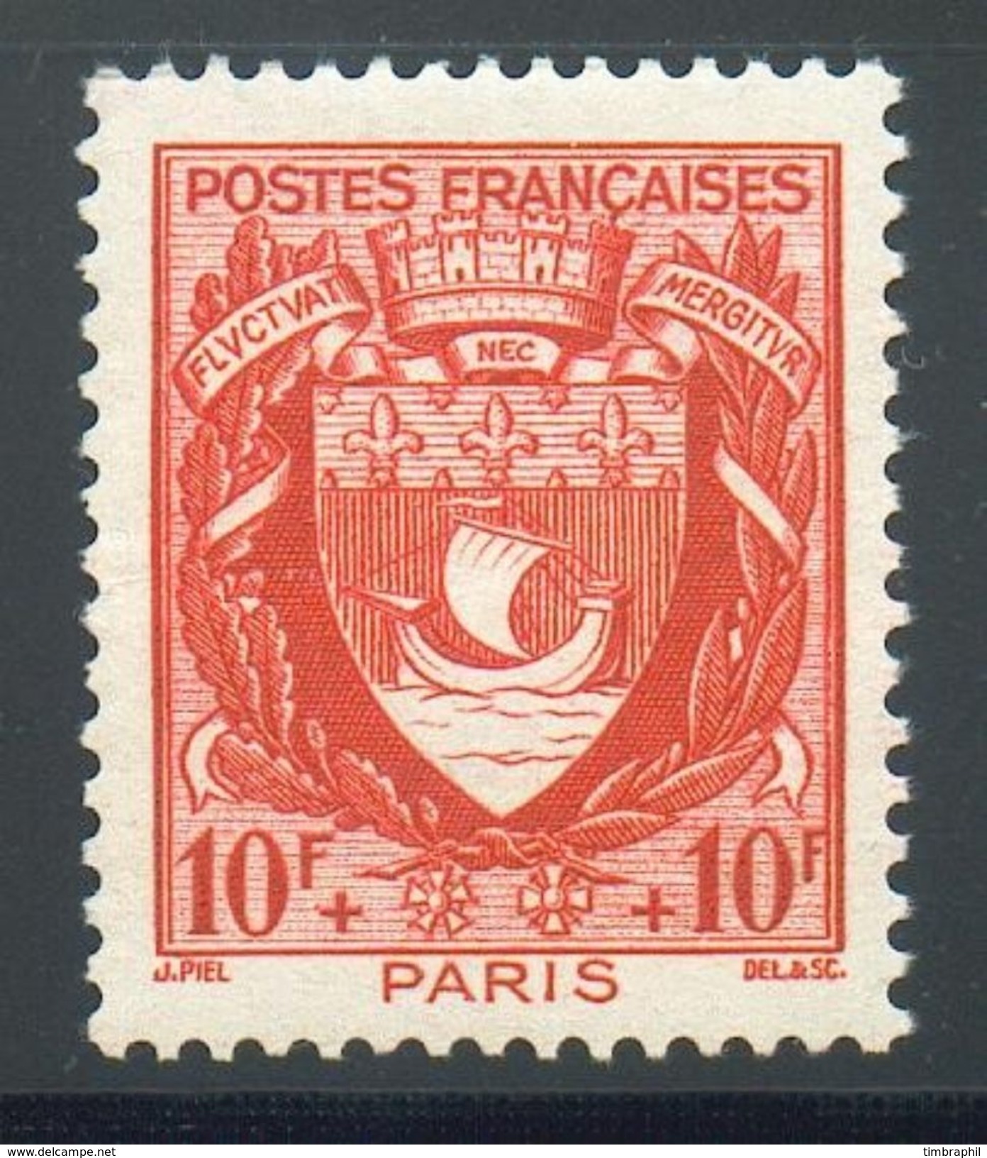 N° 537 Neuf** (Paris)  COTE= 3,40 Euros !!! - 1941-66 Coat Of Arms And Heraldry
