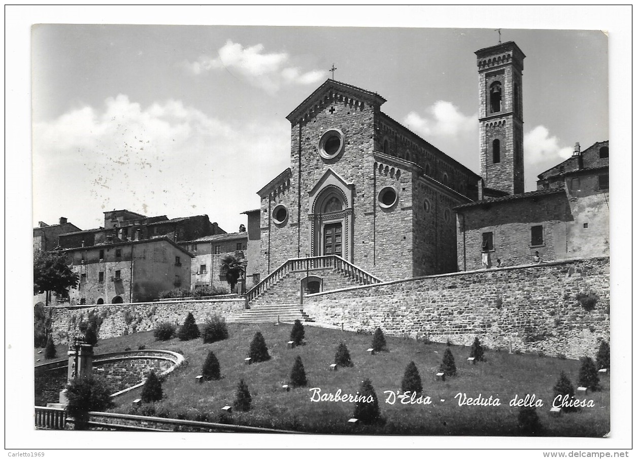 BARBERINO D'ELSA - VEDUTE DELLA CHIESA   VIAGGIATA FG - Firenze