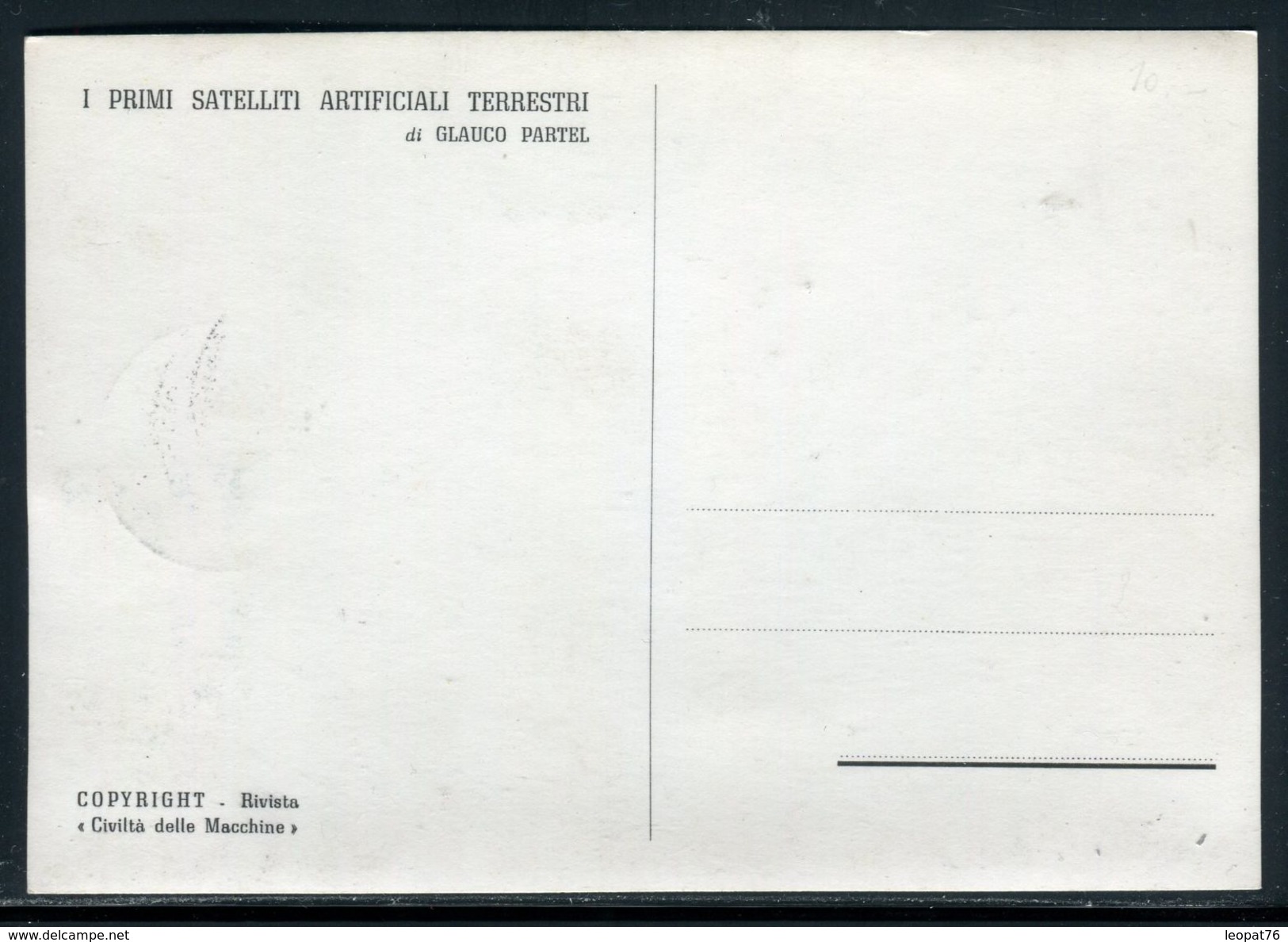 Italie - Carte Maximum 1957 - Conquête De L 'espace - Cartes-Maximum (CM)