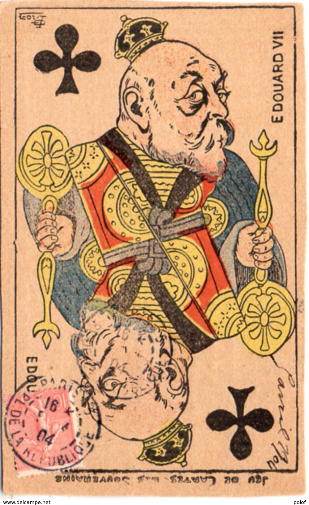 LION - Jeu De Cartes Des Souverains - Edouard VII Roi De Trèfle (Carte A Jouer)  (100034) - Lion