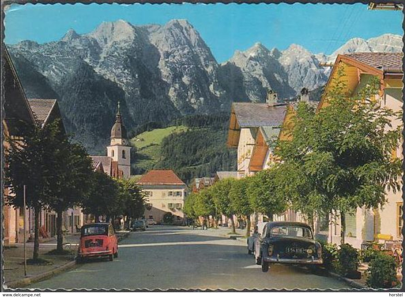 Austria - 5431 Kuchl - Marktstrasse - Cars - VW- Fiat - Mercedes Ponton (60er Jahre) - Kuchl