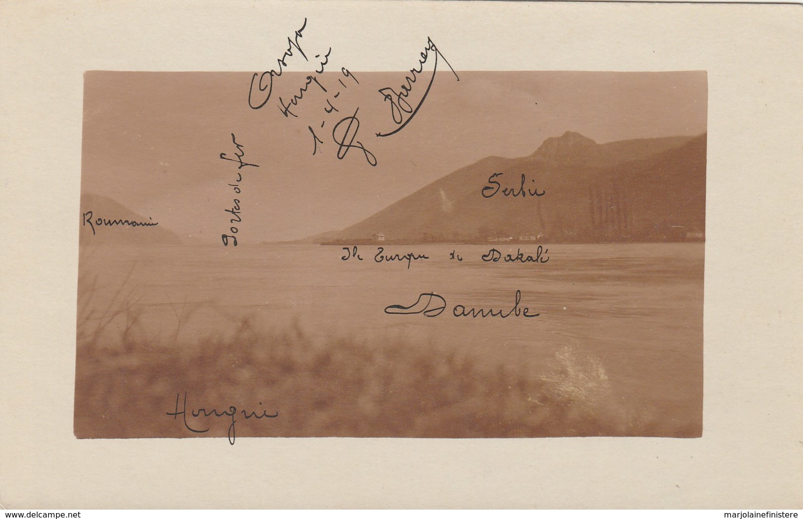 HONGRIE - CPA - Carte-Photo De 1919.  Danube. - Hungary