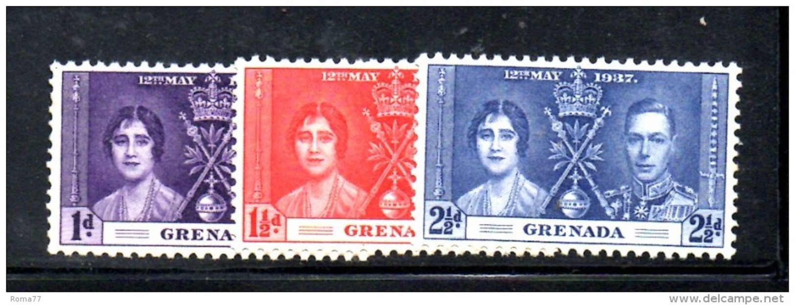 132 - GRENADA 1937 , Incoronazione Di Giorgio VI  *** - Grenada (...-1974)