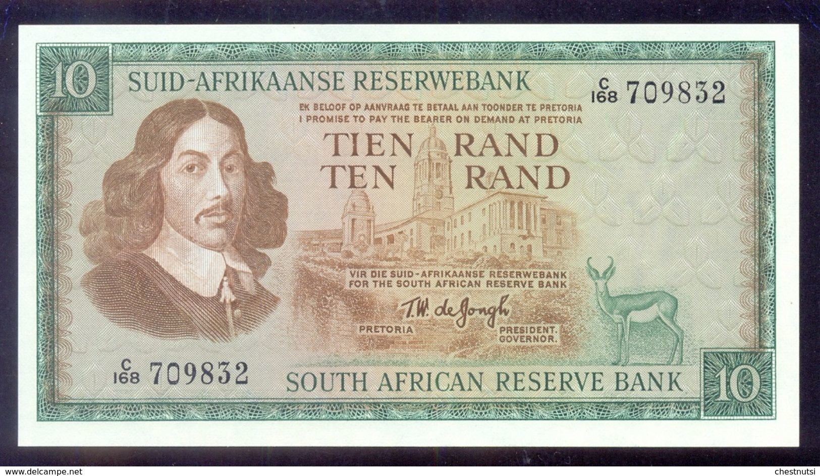 South Africa 10 Rand (1967 - 1974)  P114b   UNC - Afrique Du Sud