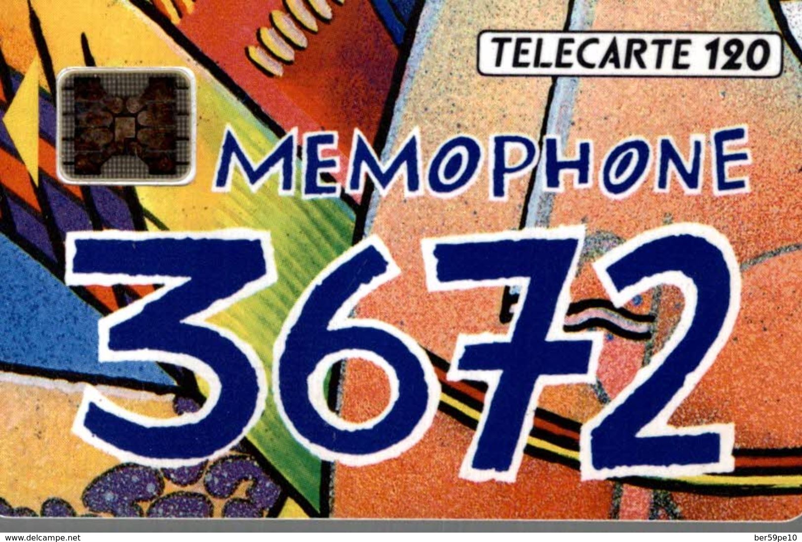 TELECARTE 50 UNITES MEMOPHONE 3672 - Telefoni