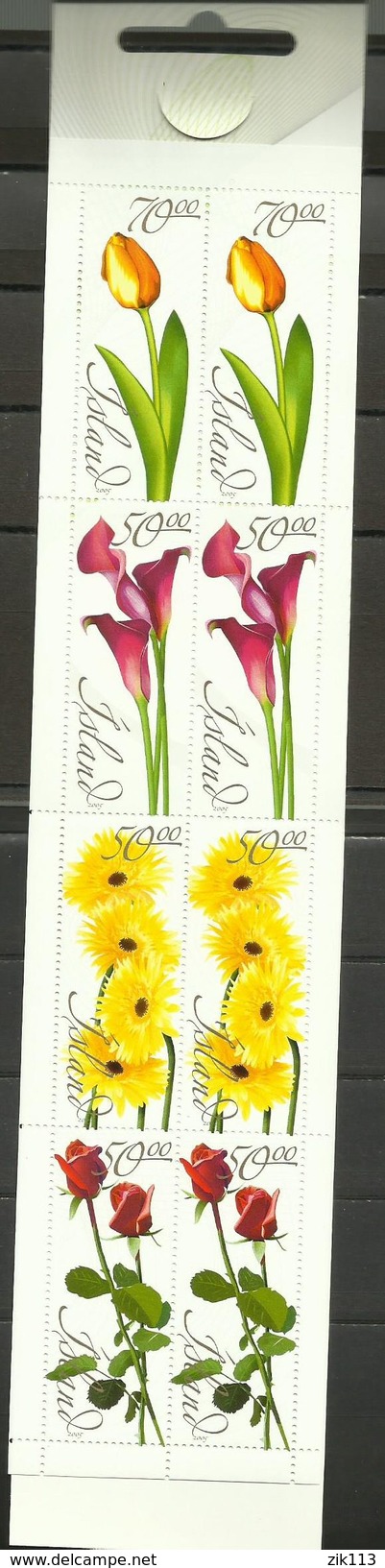 Iceland 2005 - Flowers, MNH - Markenheftchen