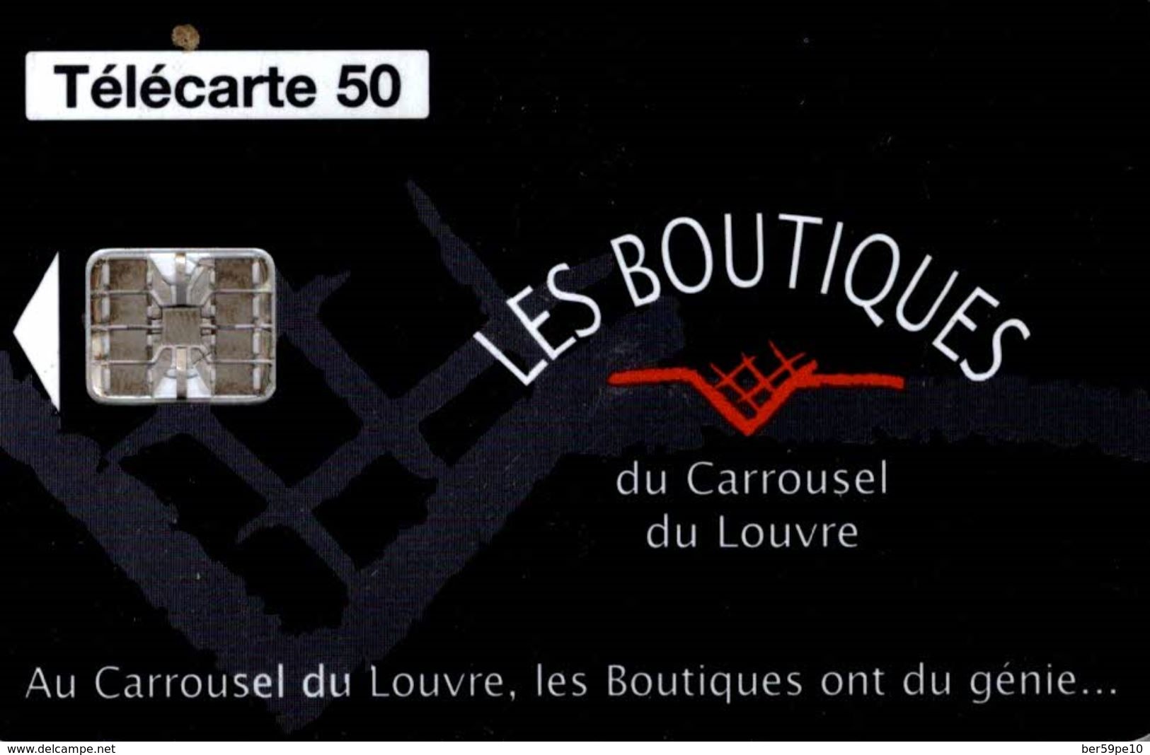 TELECARTE 50 UNITES LES BOUTIQUES DU CAROUSSEL DU LOUVRE - Téléphones