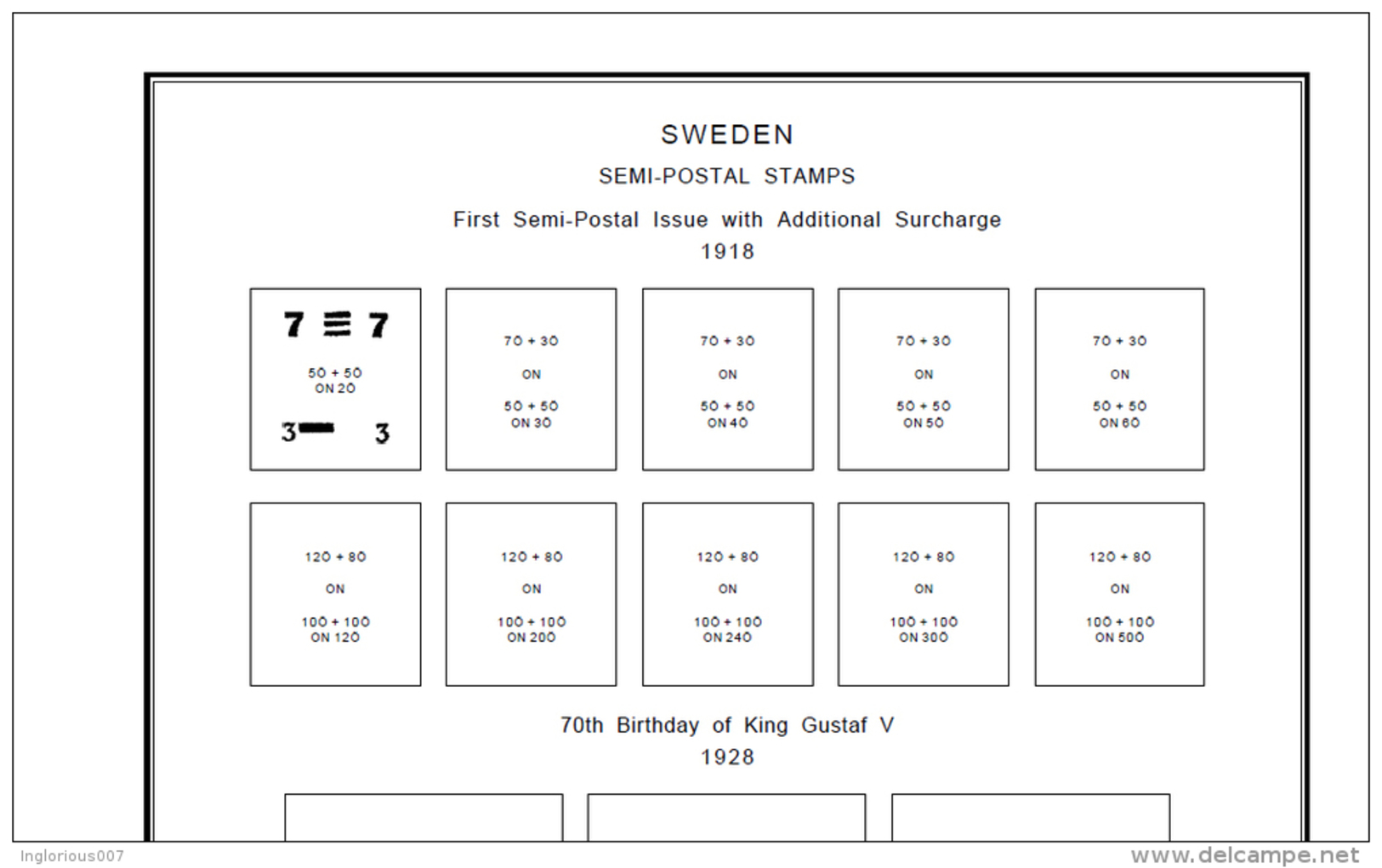 SWEDEN STAMP ALBUM PAGES 1855-2011 (273 Pages) - Inglese