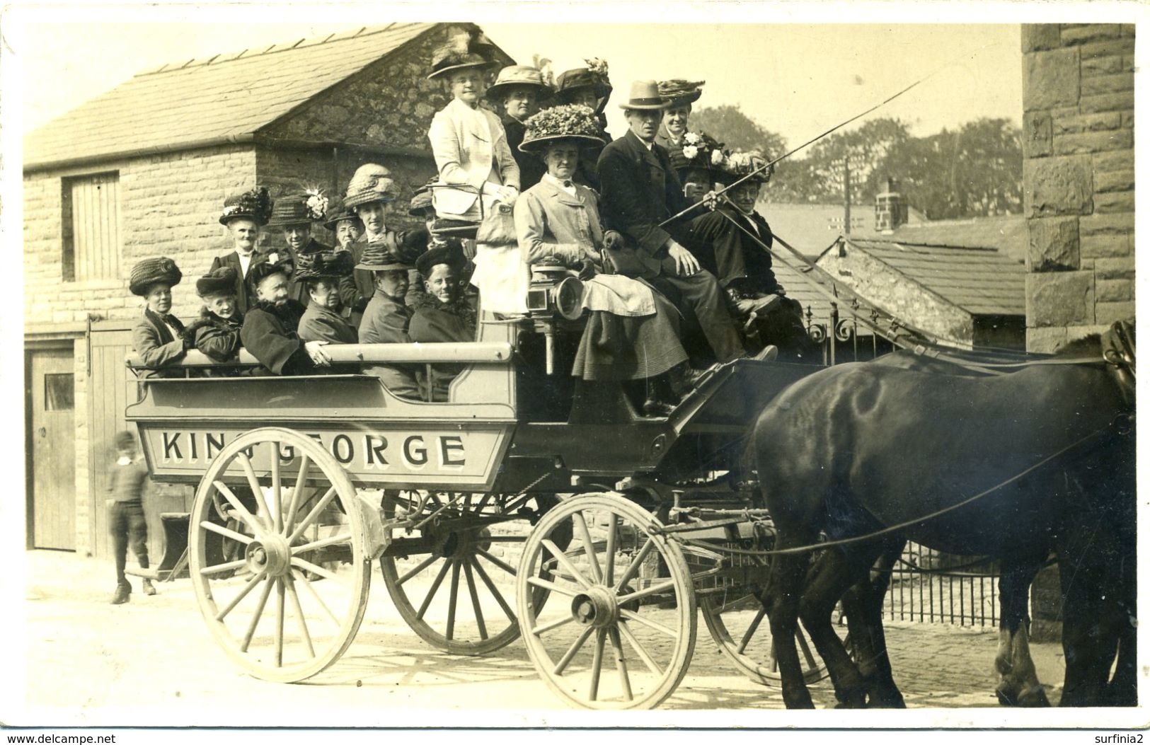 UNKNOWN HORSE DRAWN COACH - KING GEORGE RP K5 - Other & Unclassified