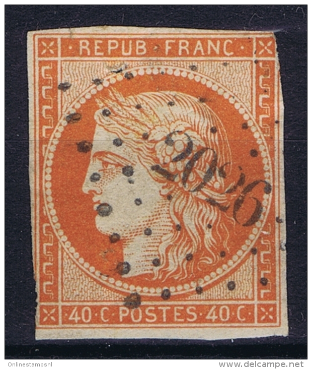 France: Yv Nr 5 A Obl./Gestempelt/used  PC 2026 Montclar  Some Damage - 1849-1850 Cérès