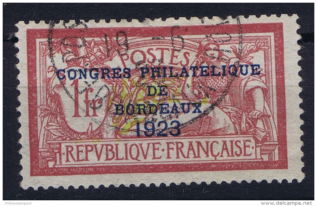 France: Yv Nr 182 Obl./Gestempelt/used  1923   Congrès De Bordeaux - Gebraucht