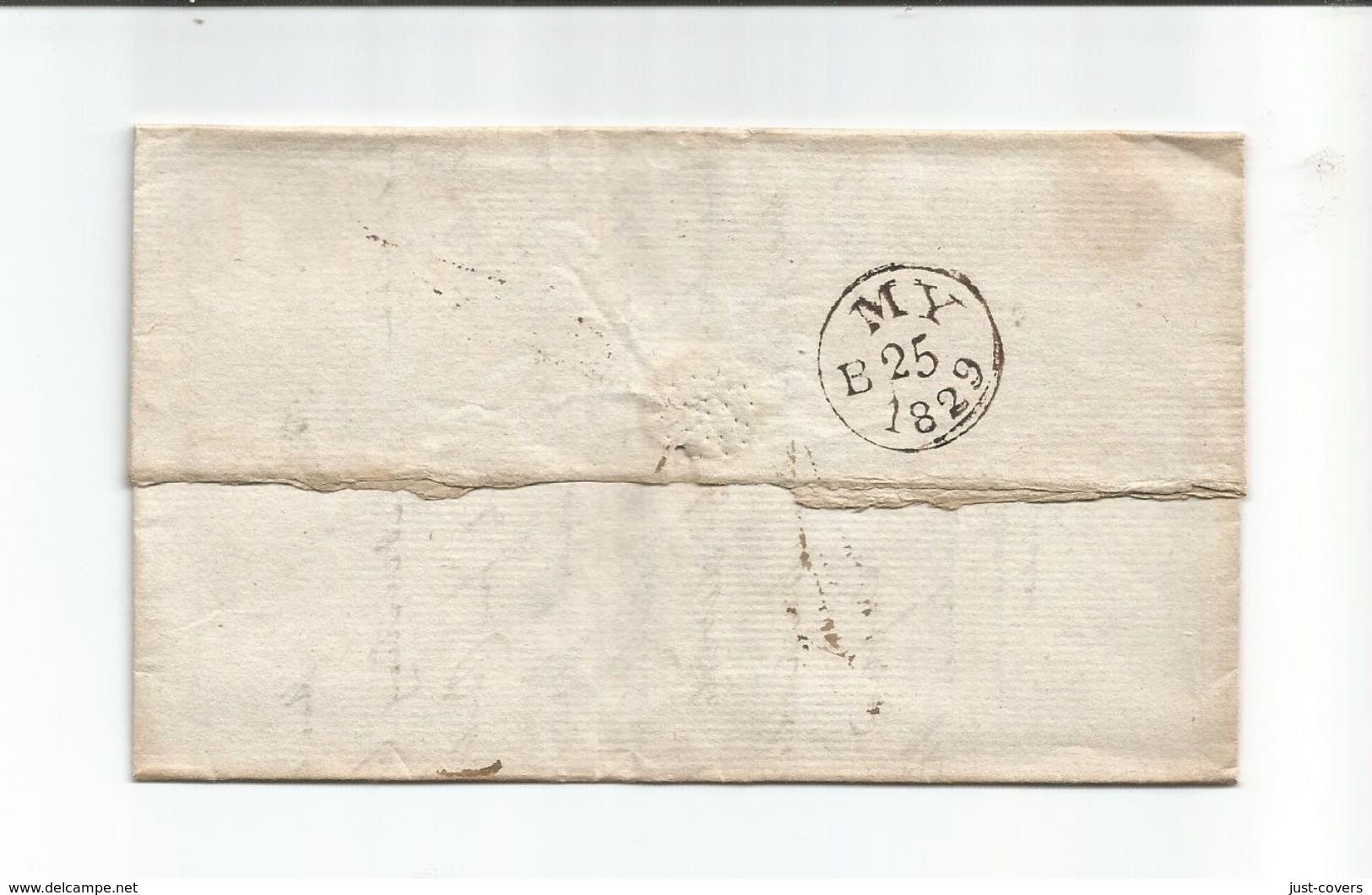 Great Britain Stampless Letter  Margate May 25 1829 - ...-1840 Prephilately