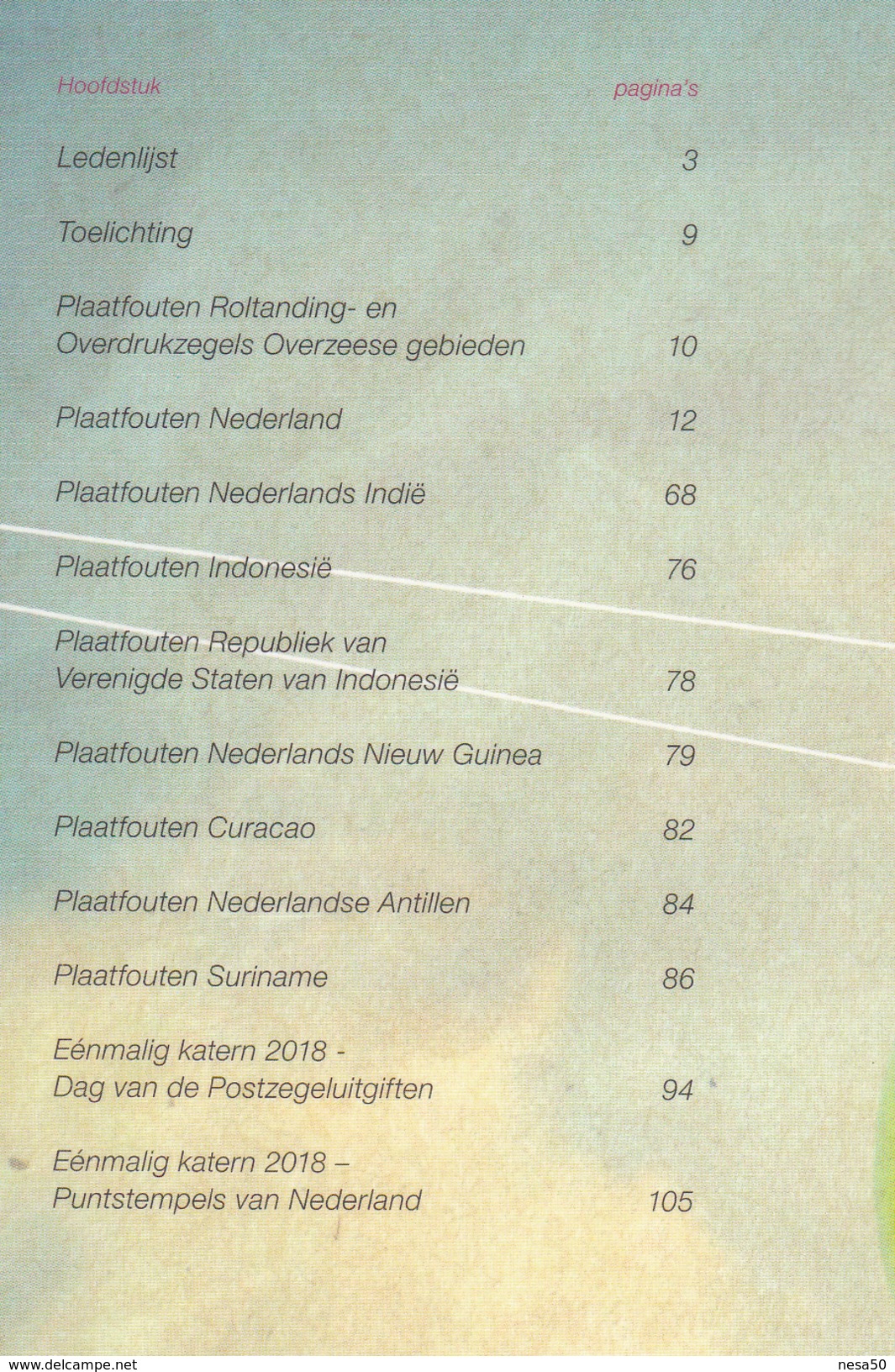 Nederland 2018 : Plaatfouten, Errors: ISBN 9789073646735 - Nederland