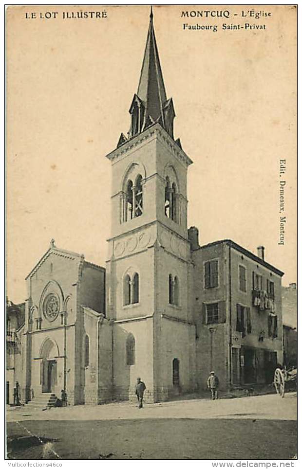 280917 - 46 MONTCUQ - L'église Faubourg Saint Privat - Montcuq