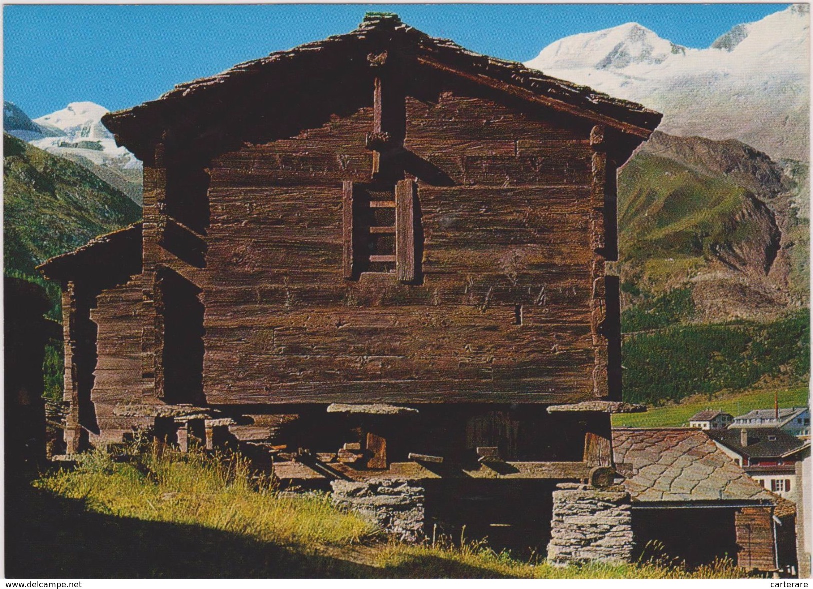 SUISSE,SCHWEIZ,SVIZZERA,SWITZERLAND,HELVETIA,SWISS ,VALAIS,SAAS FEE,CABANE,FEFUGE,VILLAGE - Saas-Fee