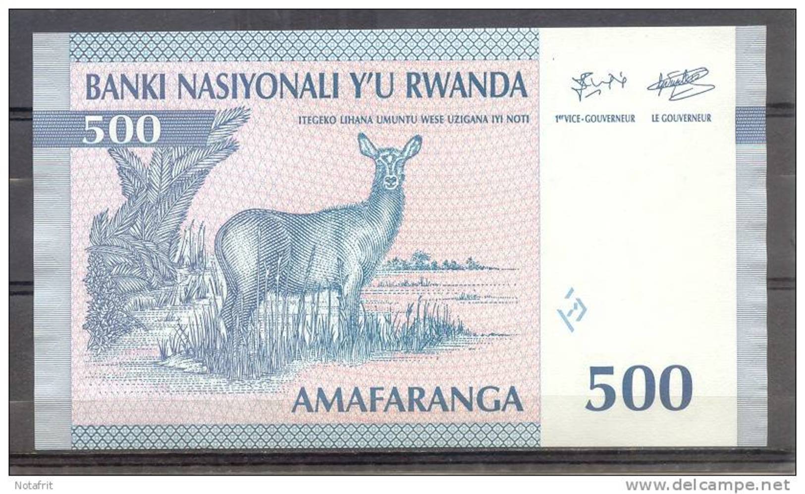 Rwanda 500 Fr 1994 Unc - Ruanda