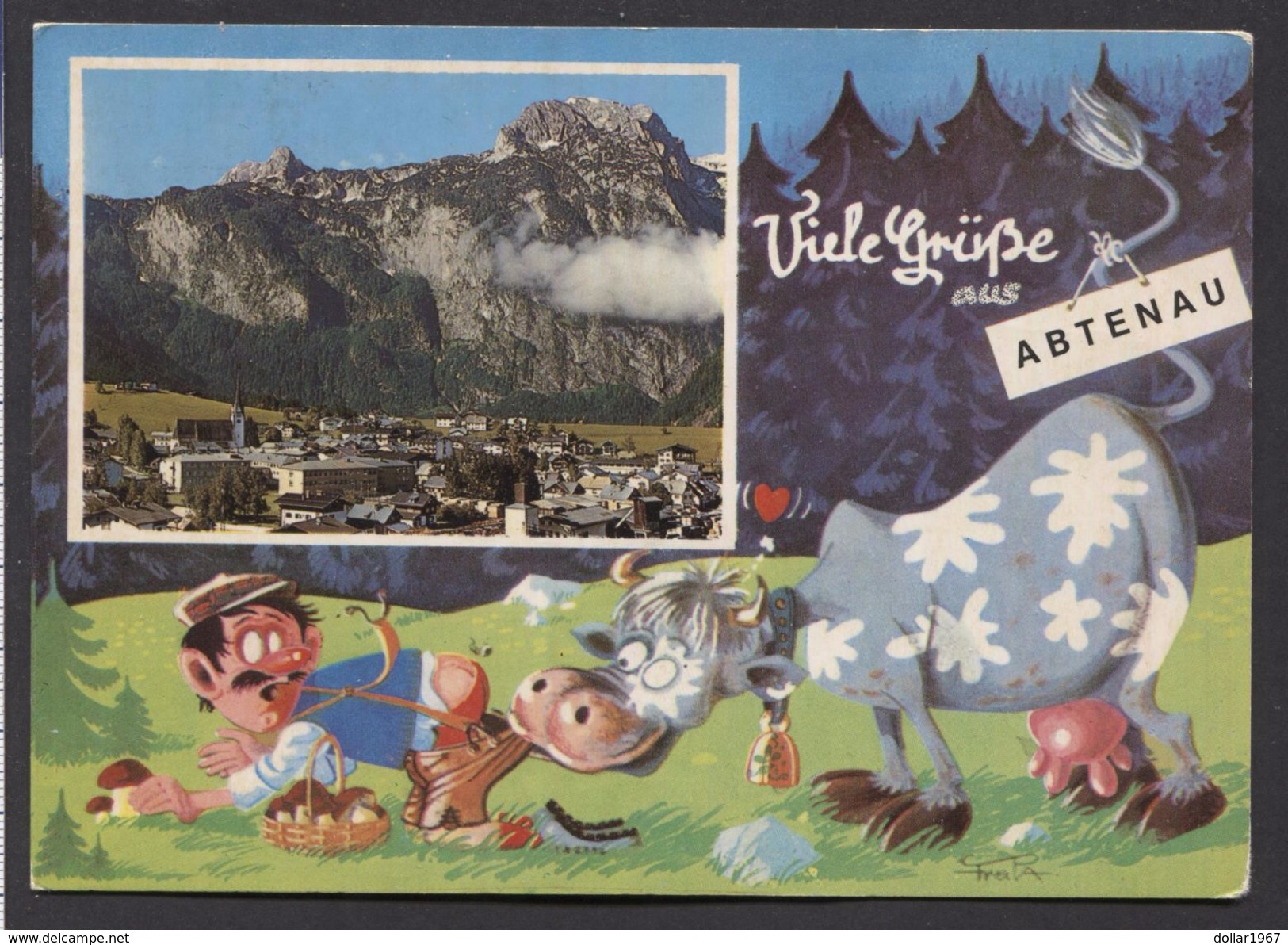 Salzburger Land - Viele Grusse Aus Abtenau 1-8-1990 .- USED -  See The 2  Scans For Condition. ( Originalscan !!! ) - Abtenau