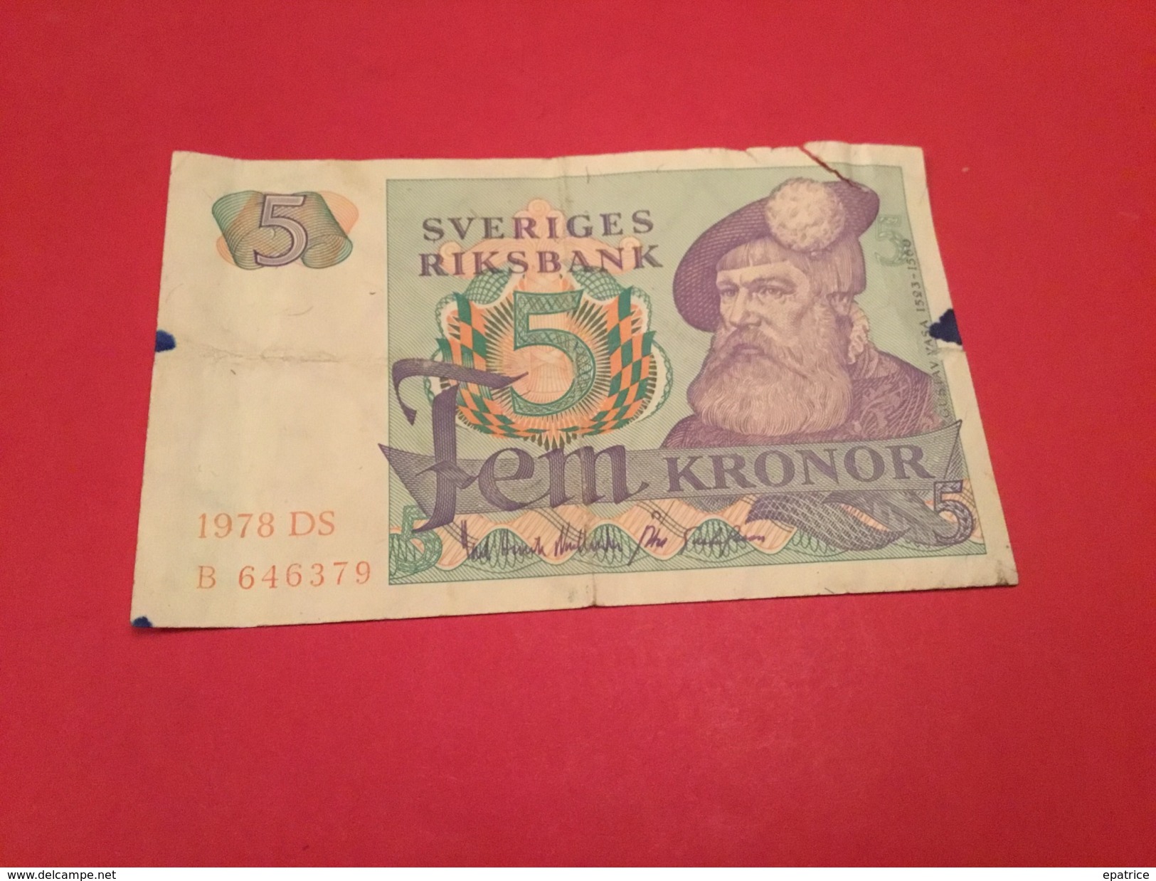 5 KRONOR SUÉDOIS 1978 (TB) - Suède