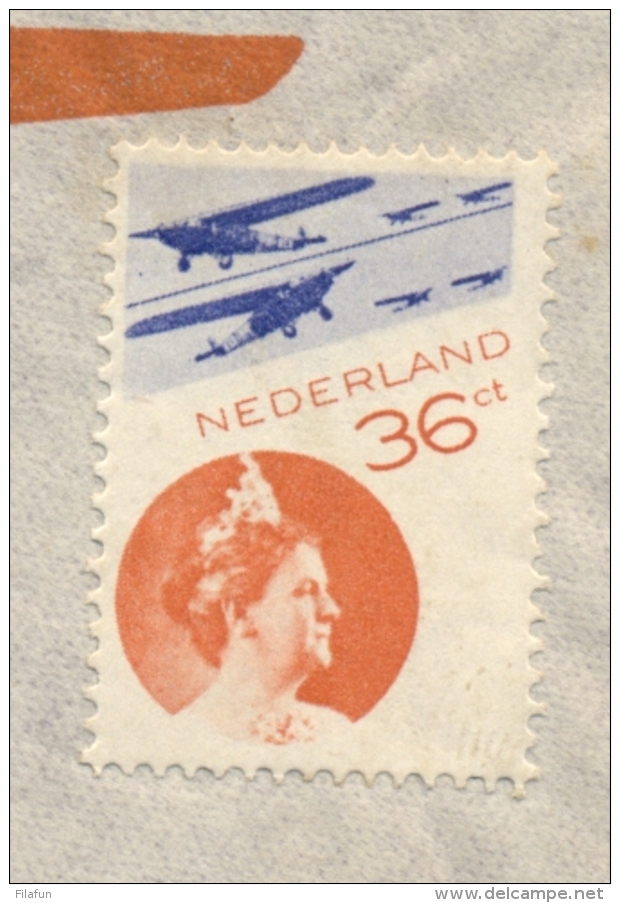 Nederland - 1935 - 36 Cent Fotomontage Zegel Ongebruikt Op Speciale KLM Envelop - Brieven En Documenten