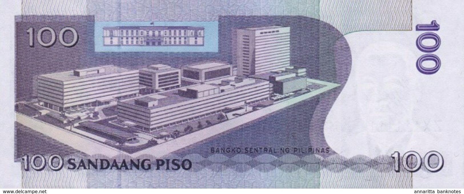 PHILIPPINES 100 PISO (PESOS) 2012 P-213a UNC COMMEMORATIVE "MANILA HOTEL" [PH1068a] - Filippijnen