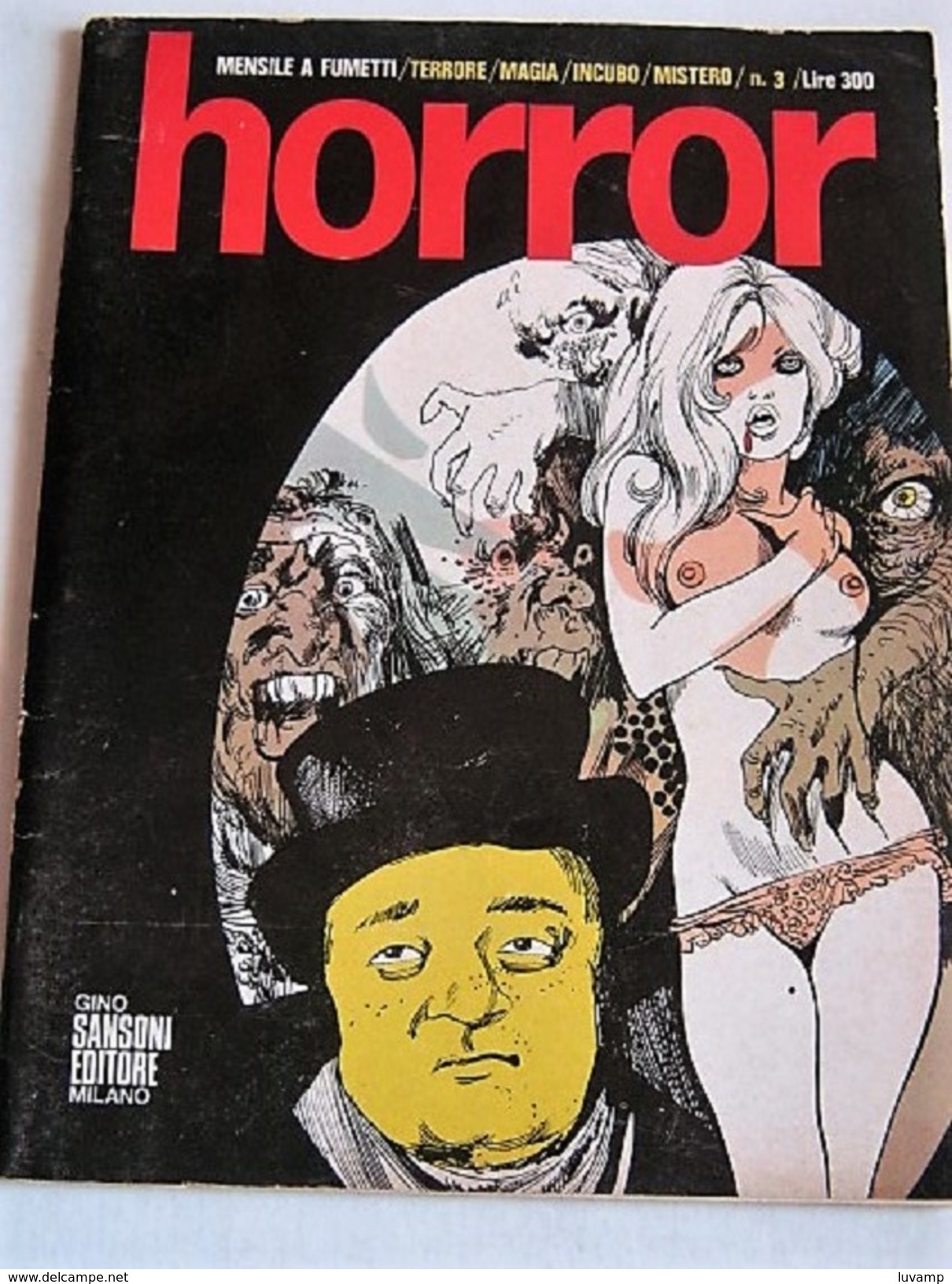 HORROR N°3 EDIZIONI EDITORE SANSONI - FEBBRAIO 1970 ( CART 49) - Premières éditions