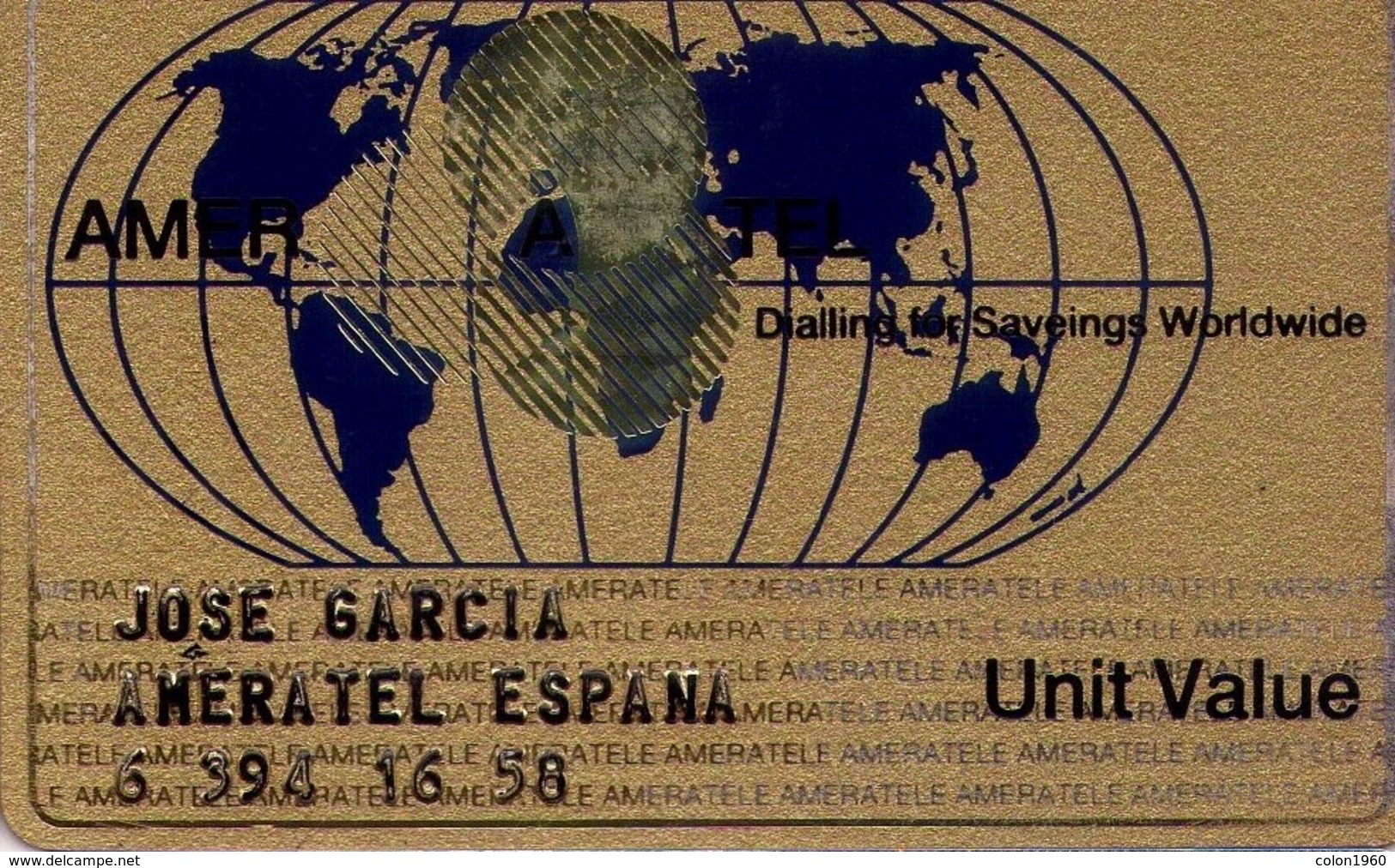 ESTADOS UNIDOS, AMERATELE  WORLDWIDE. (517) - Other & Unclassified
