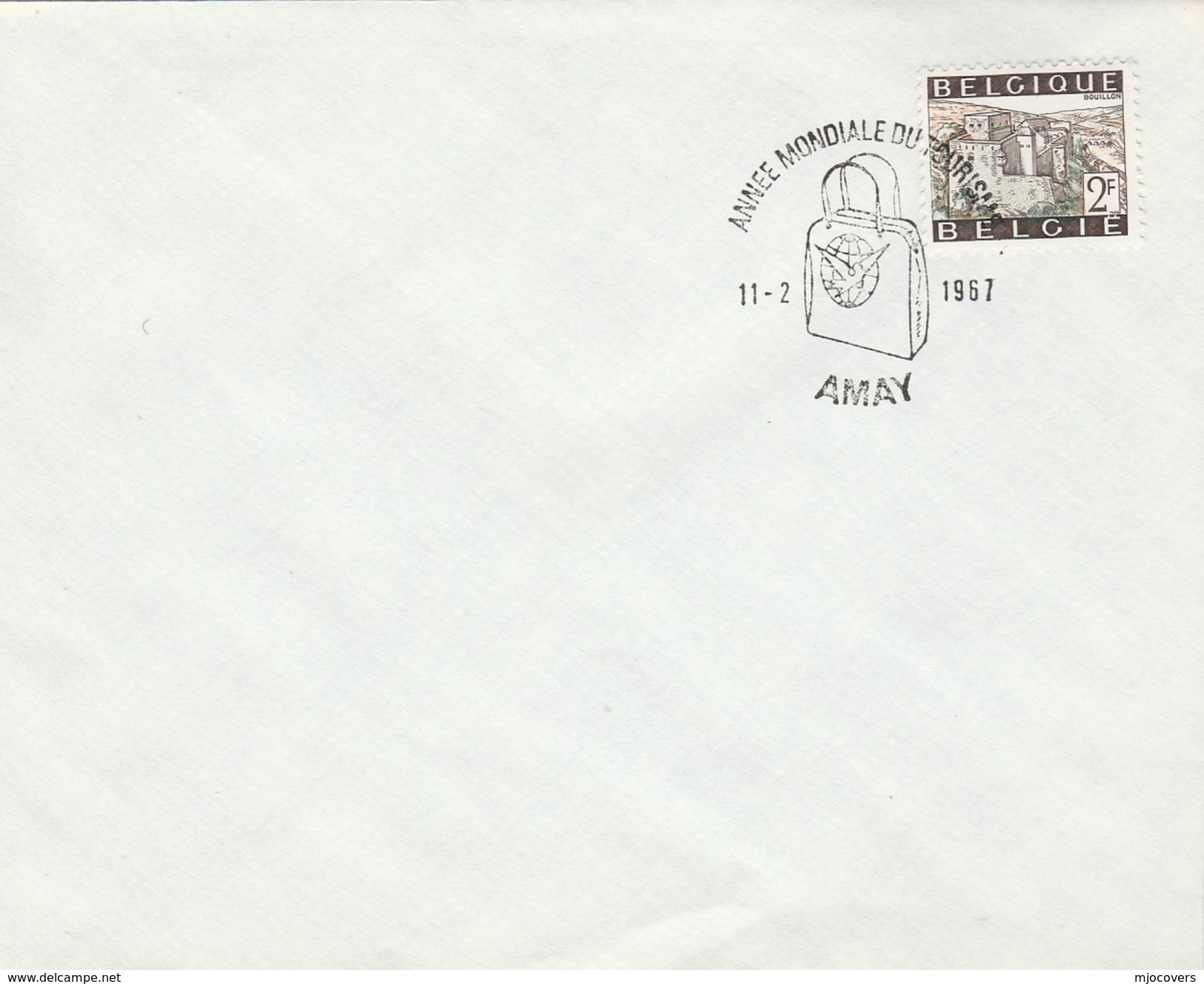 1967 Belgium INTERNATIONAL TOURISM YEAR AMAY EVENT Cover Un United Nations, Stamps - UNO