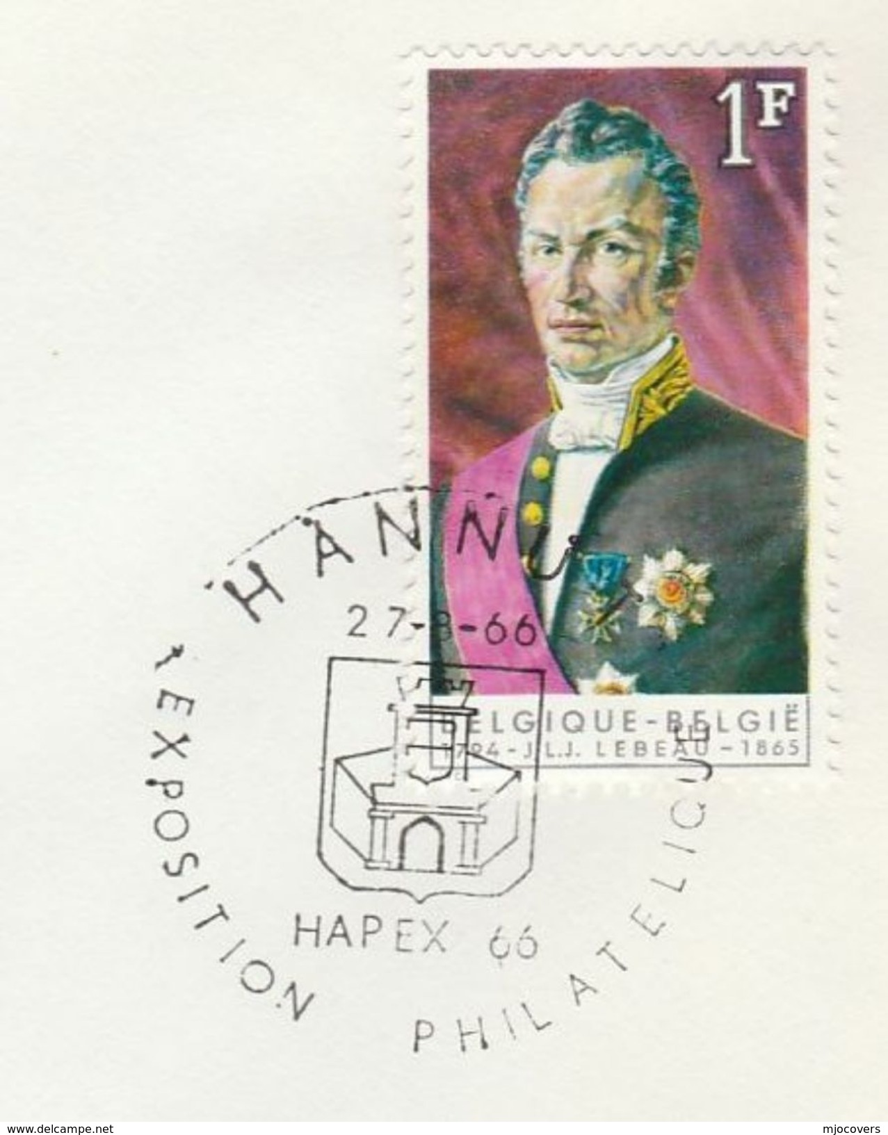 1965 Cover HAPEX PHILATELIC EXPOSITION EVENT Belgium Stamps Exhibition - Storia Postale