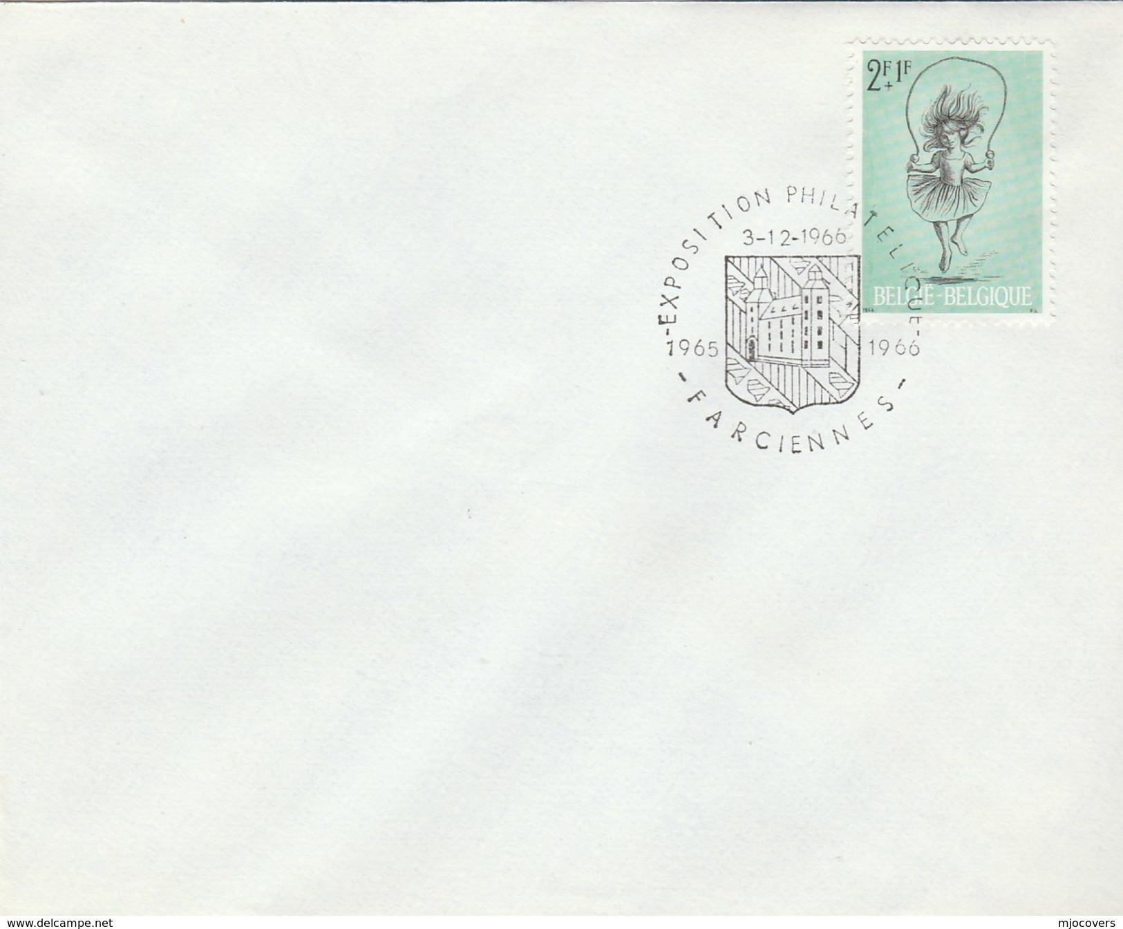 1966 Cover FARCIENNES COAT OF ARMS Event PHILATELIC EXPOSITION Belgium Stamps Exhibition - Covers