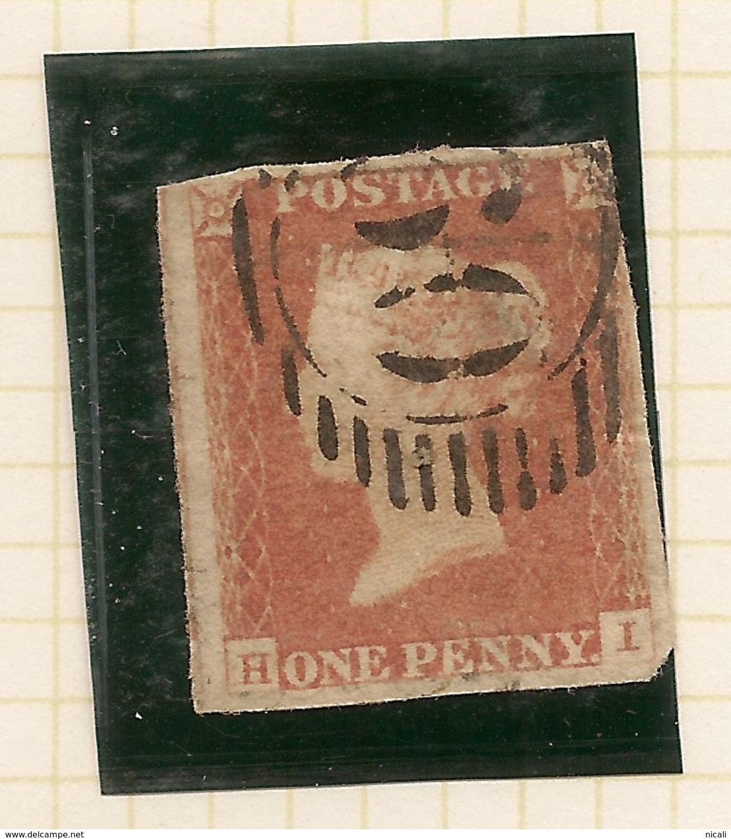 GB 1841 1d Red Imperf SG 8 U #ABJ077 - Used Stamps