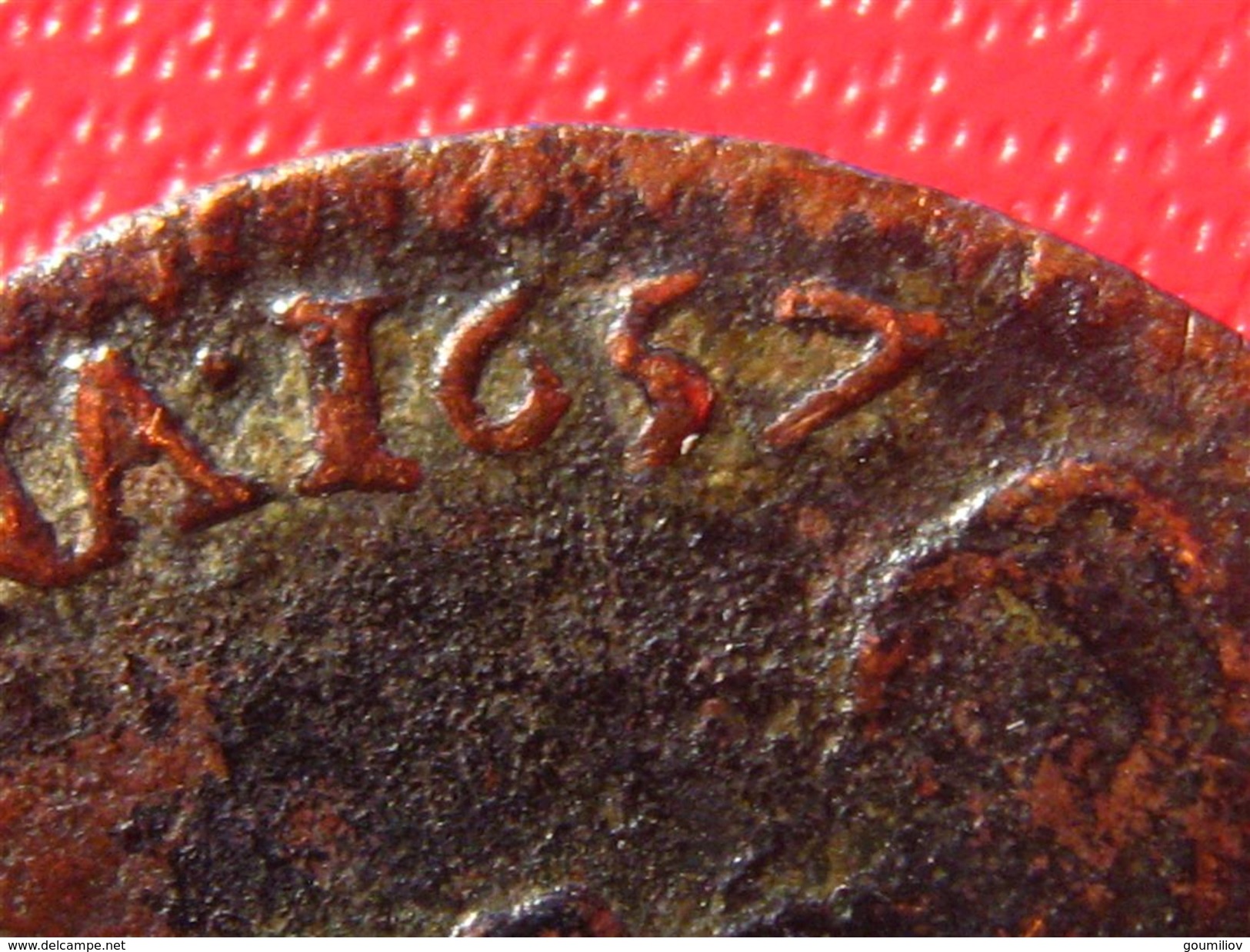 Liard De France Louis XIV 1656 D Lyon 4601 - 1643-1715 Louis XIV Le Grand