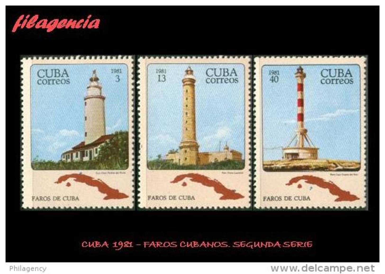 CUBA MINT. 1981-21 FAROS CUBANOS. SEGUNDA SERIE - Unused Stamps