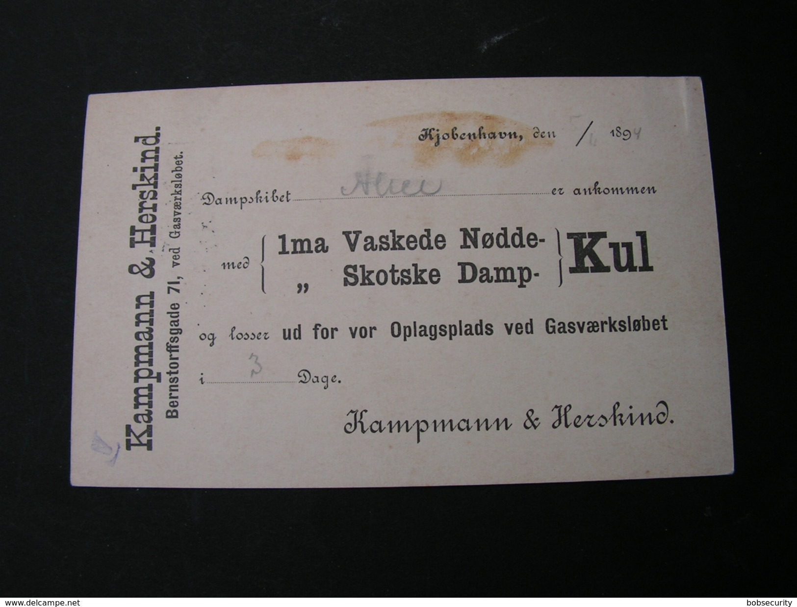 DK Karte 1894 - Ganzsachen